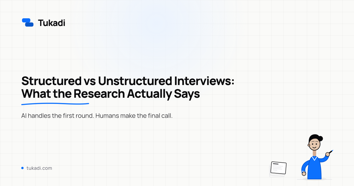 Structured vs Unstructured Interviews: What the Research Actually Says ...